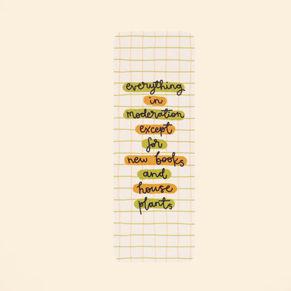 Bookmark - New Books & House Plants