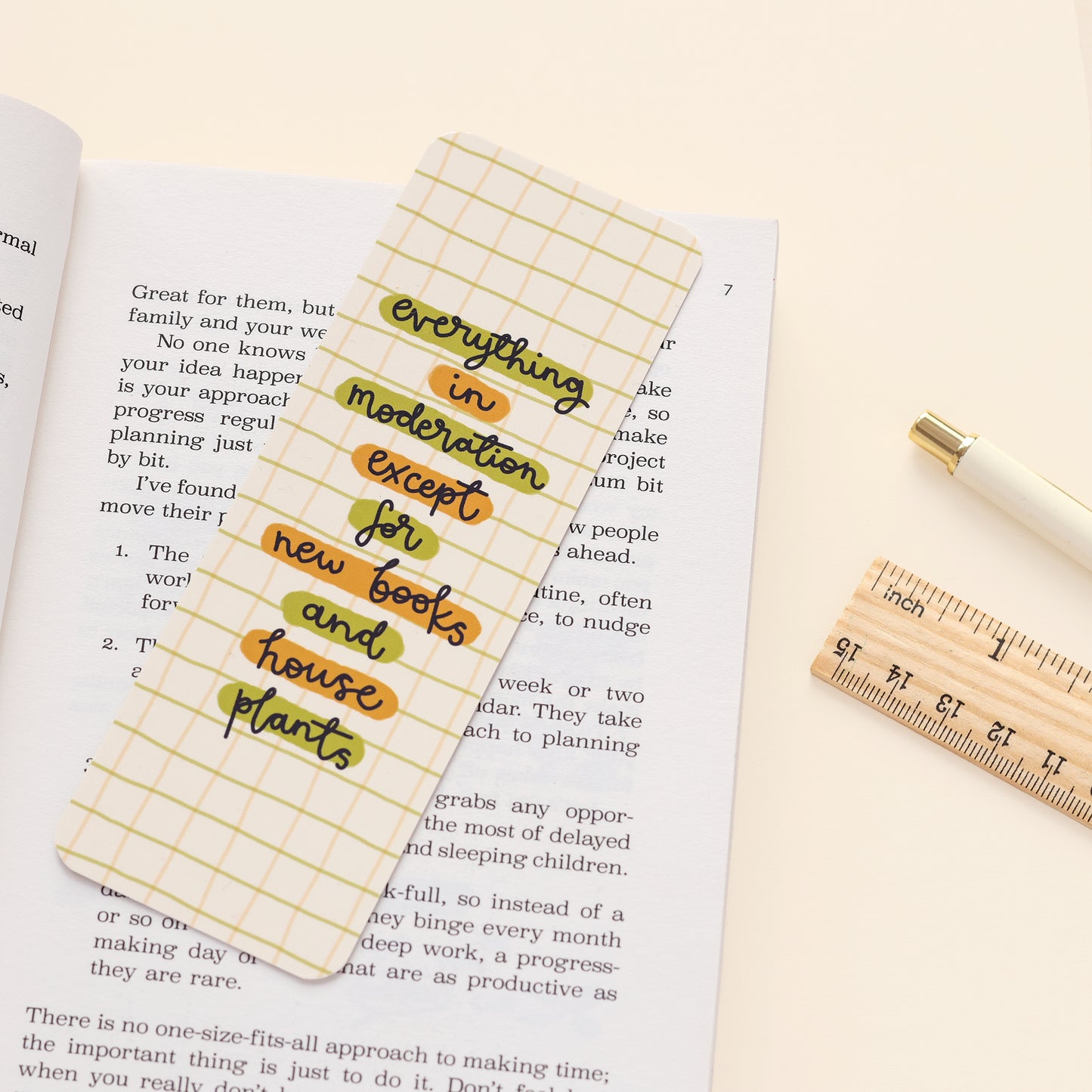 Bookmark - New Books & House Plants