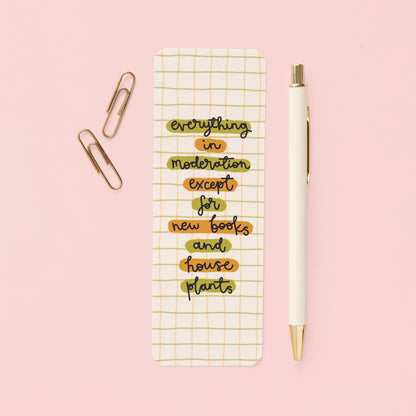 Bookmark - New Books & House Plants