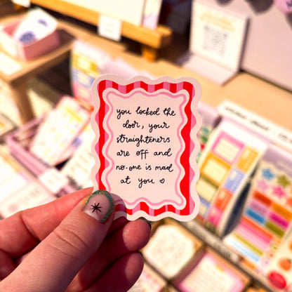 Sticker - You Locked the Door