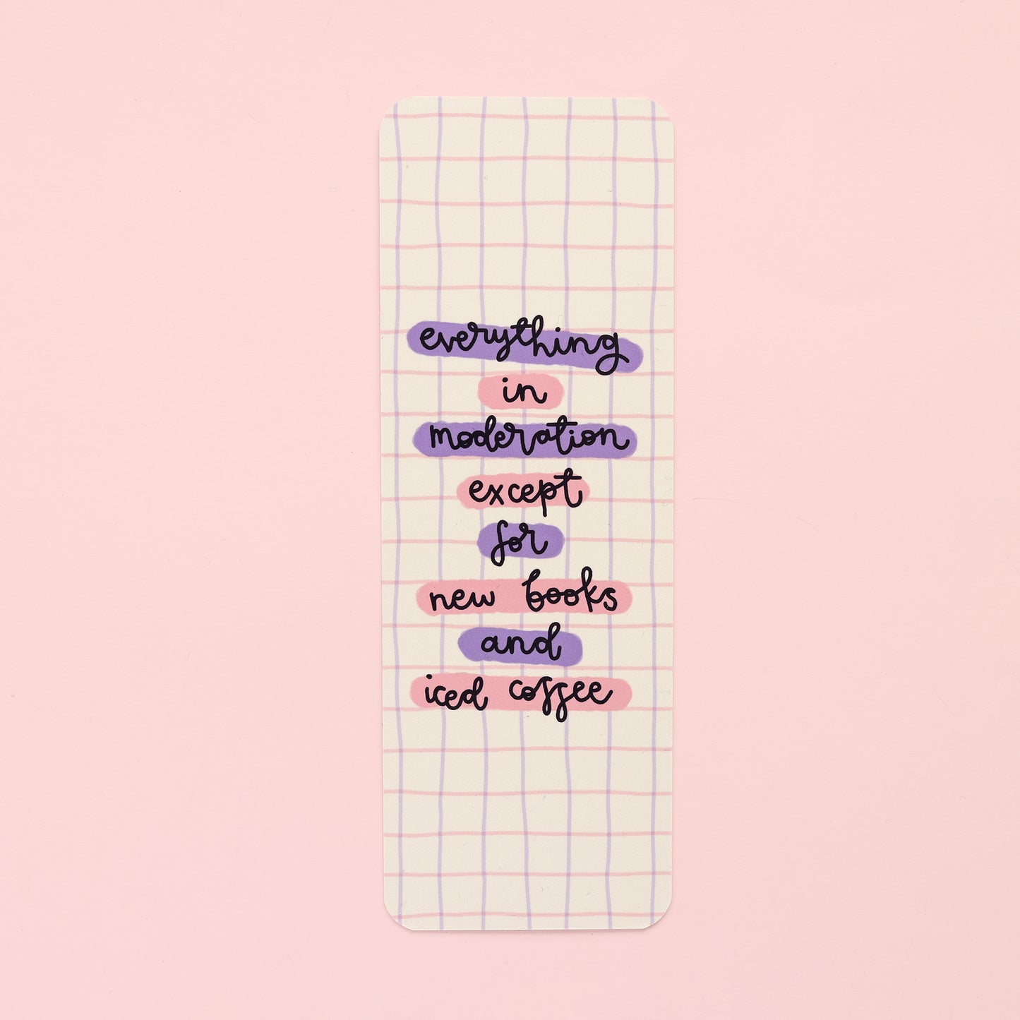 Bookmark - New Books & Iced Coffee