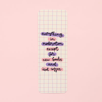 Bookmark - New Books & Iced Coffee