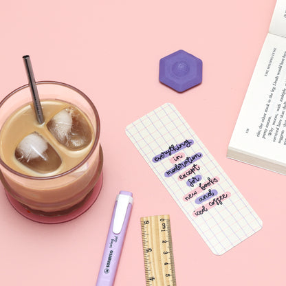 Bookmark - New Books & Iced Coffee