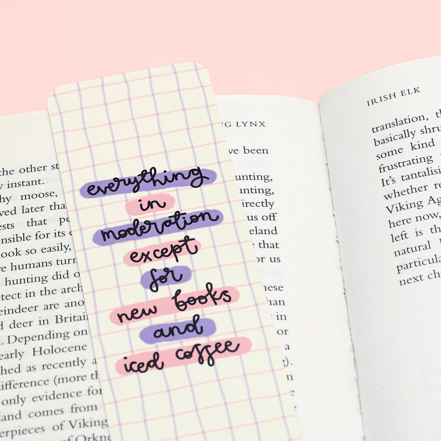 Bookmark - New Books & Iced Coffee