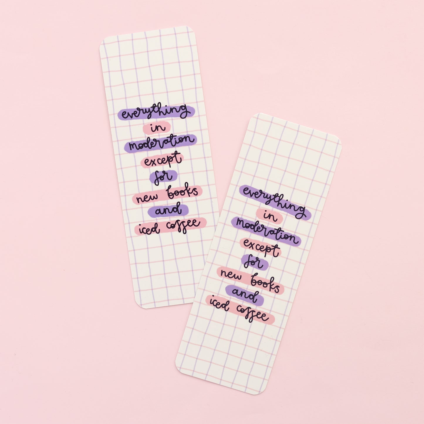 Bookmark - New Books & Iced Coffee