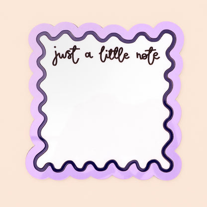 Just a Little Note – Wipe-Clean Memo Board