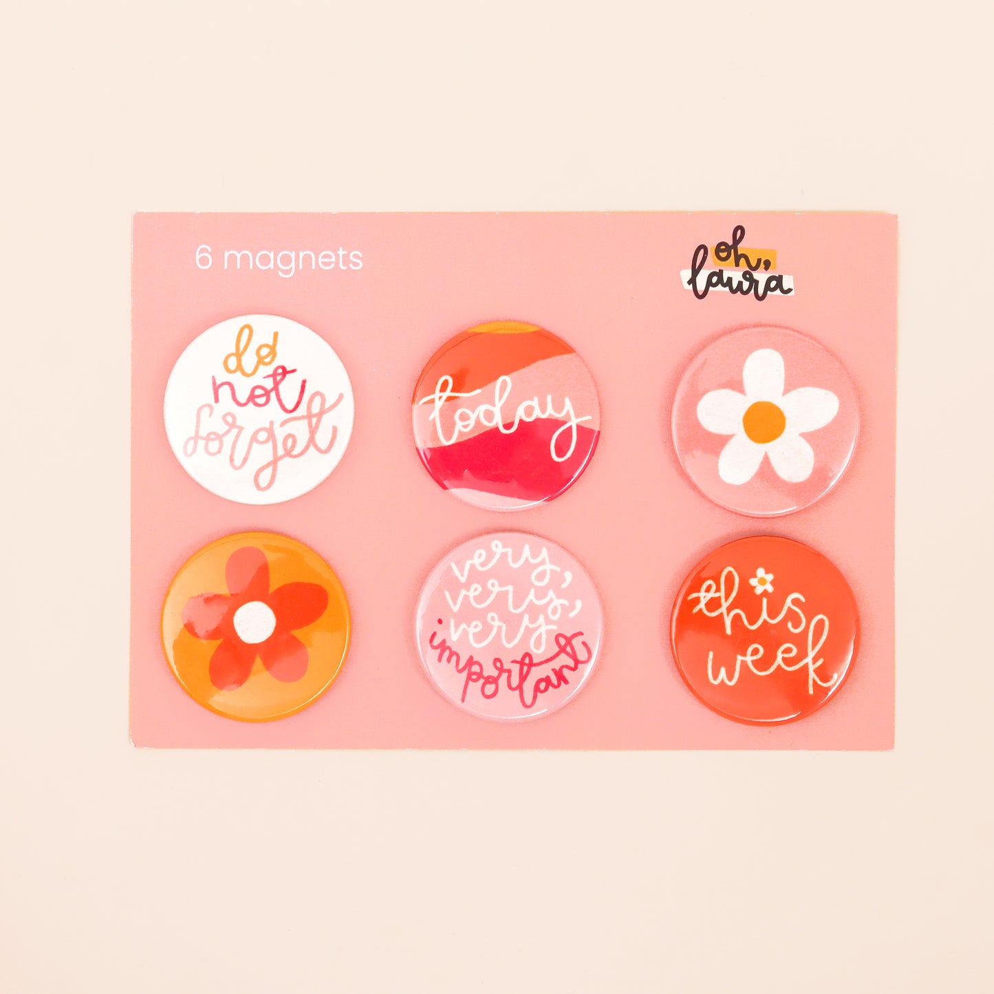 Magnet Set - Retro Floral