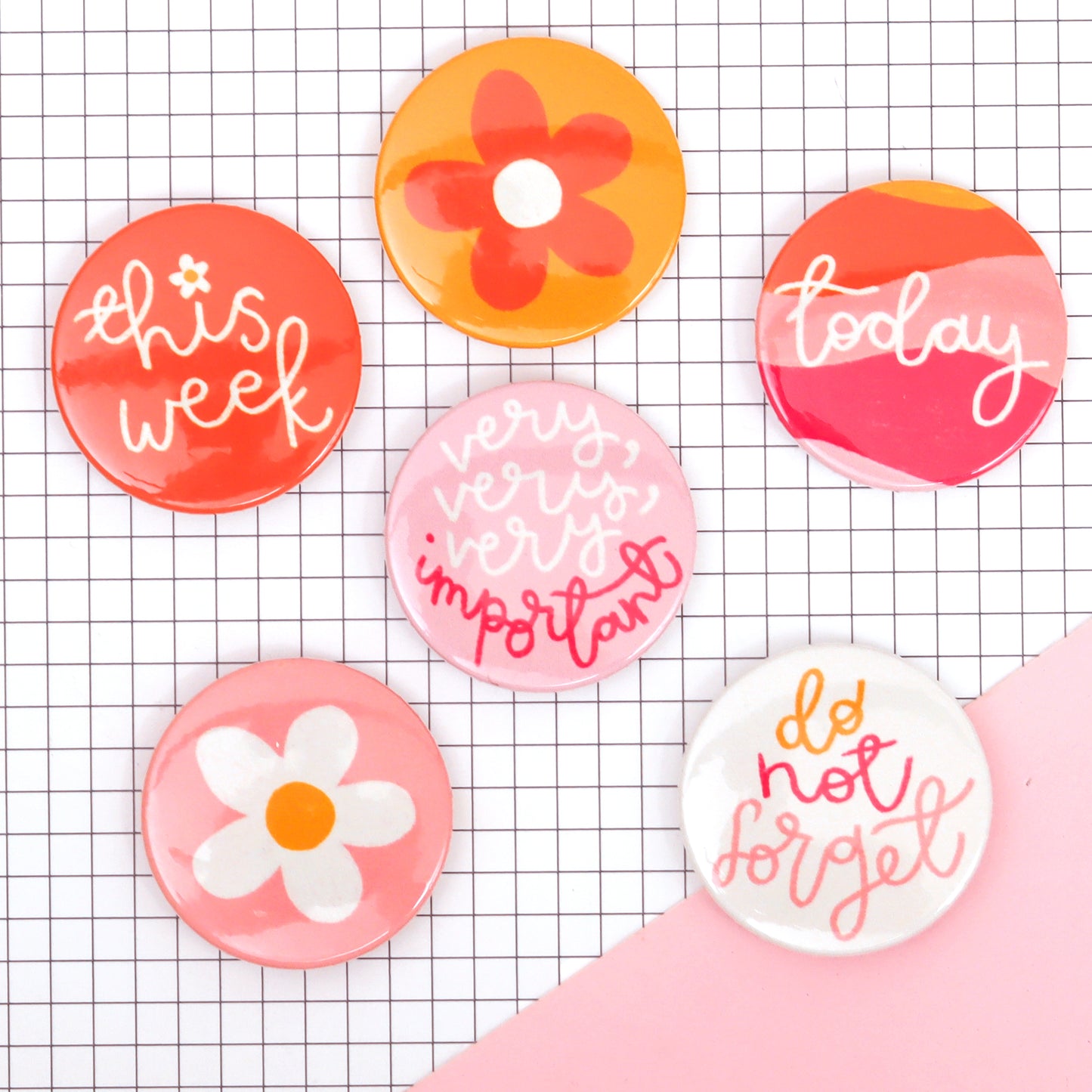 Magnet Set - Retro Floral