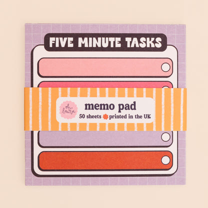 Memo Pad - Five Minute Tasks