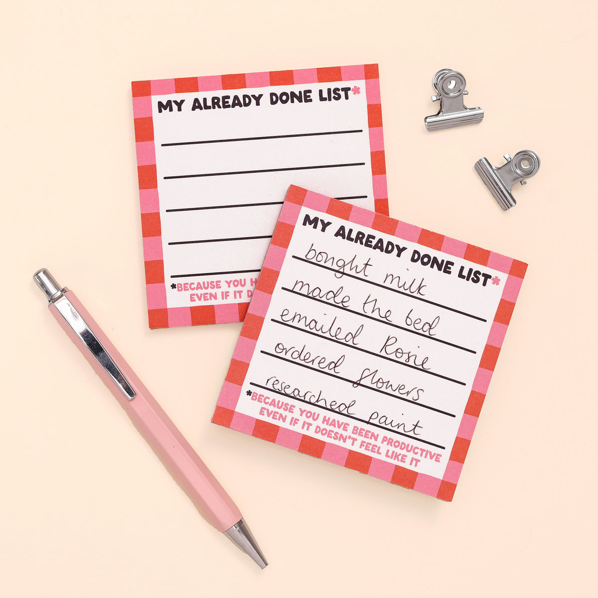 Memo pad - Already done - Oh, Laura