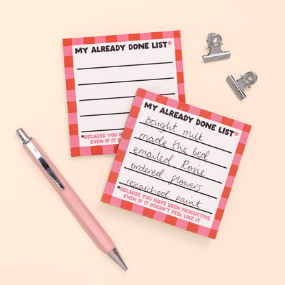Memo pad - Already done - Oh, Laura
