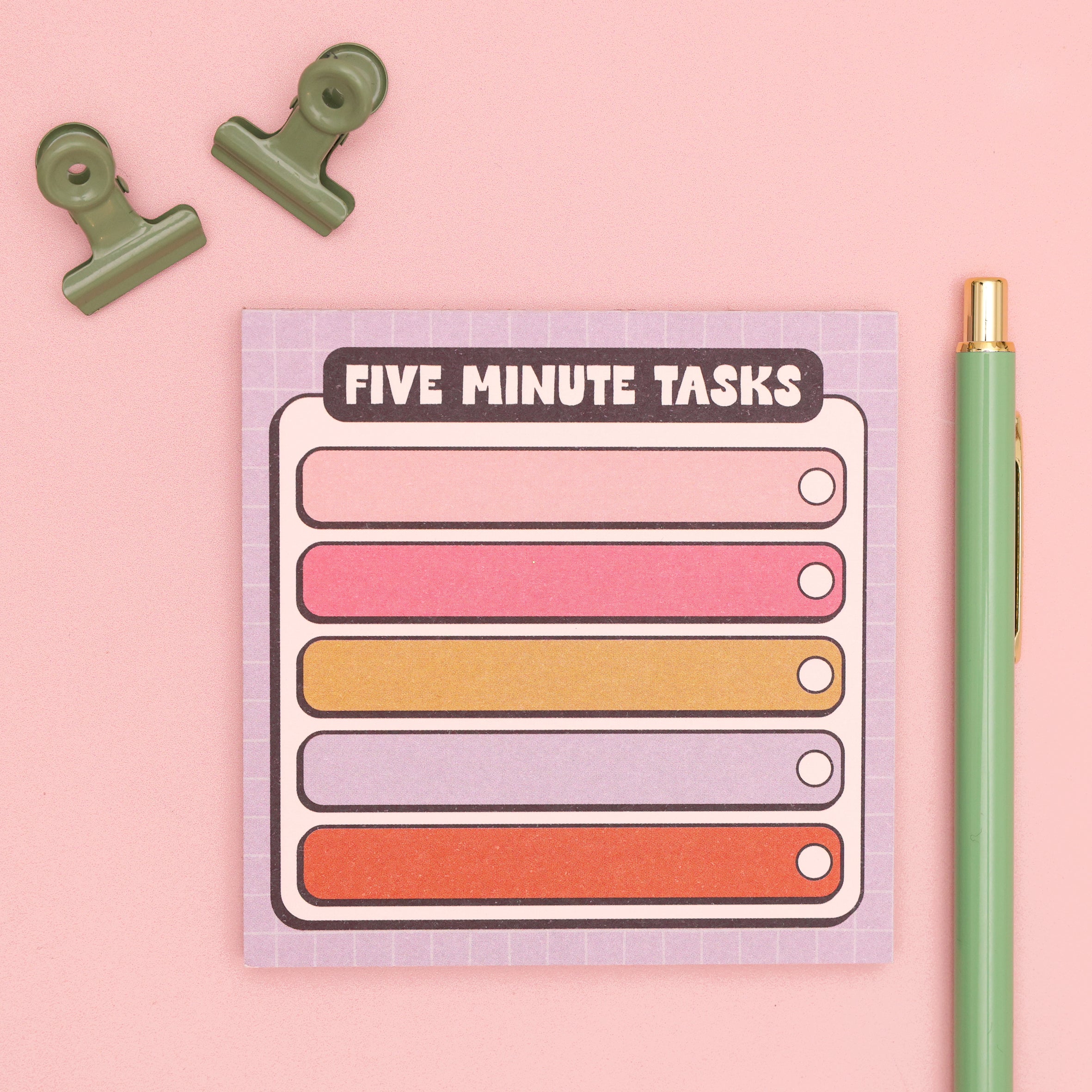 Memo Pad - Five Minute Tasks