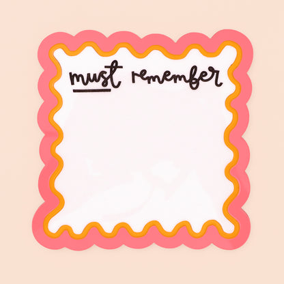 Must Remember – Wipe-Clean Memo Board