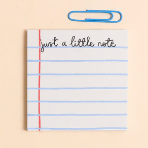 Memo Pad - Just a Little Note - Oh, Laura