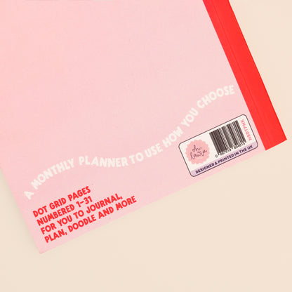 One Month Planner - Pink & Red