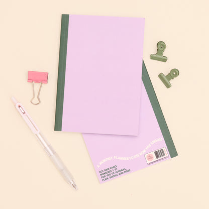One Month Planner - Lilac and Green