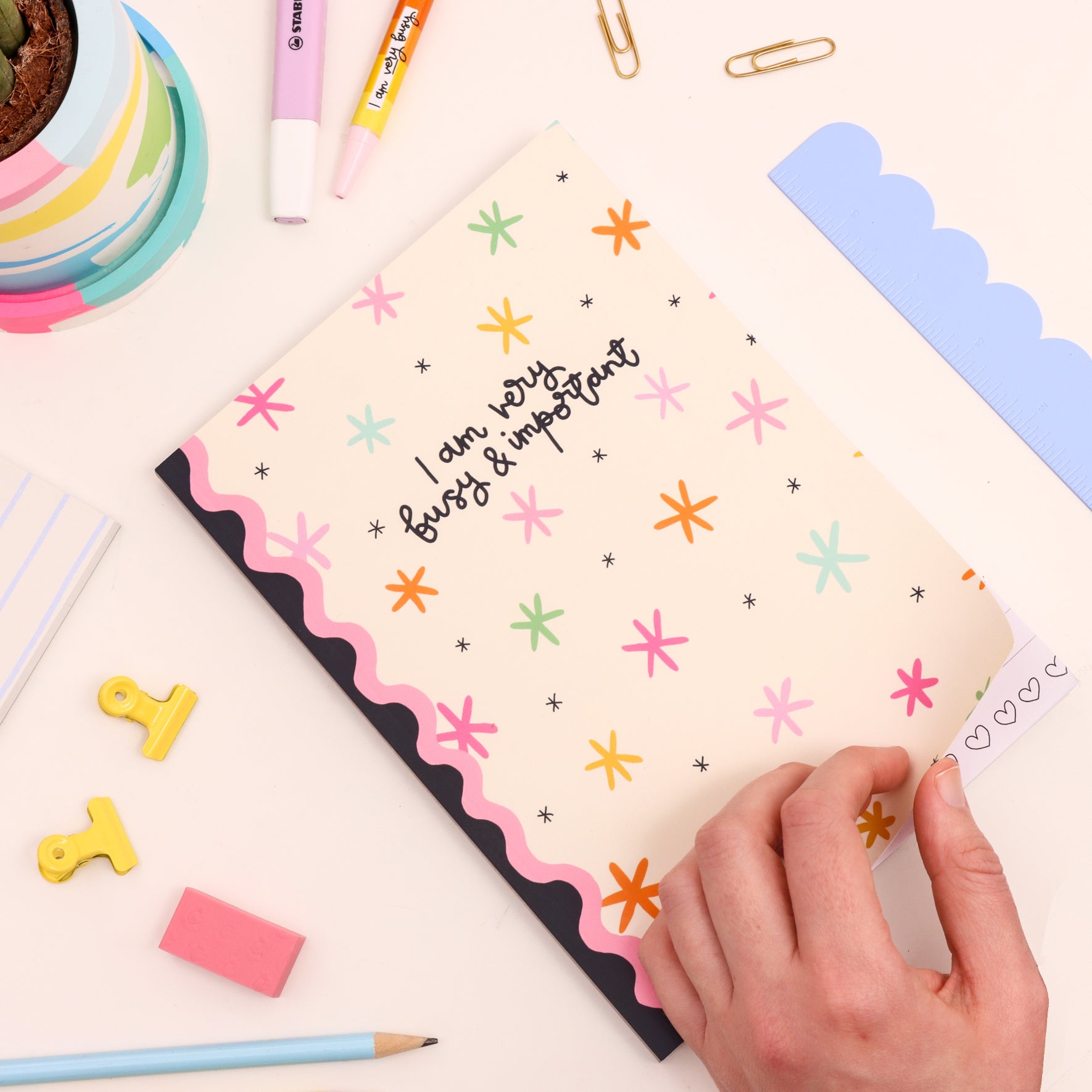 A5 Notebook - I Am Very Busy & Important - Oh, Laura