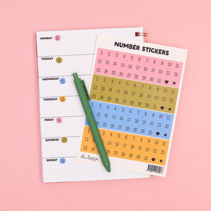Sticker Sheet - Numbers - Oh, Laura