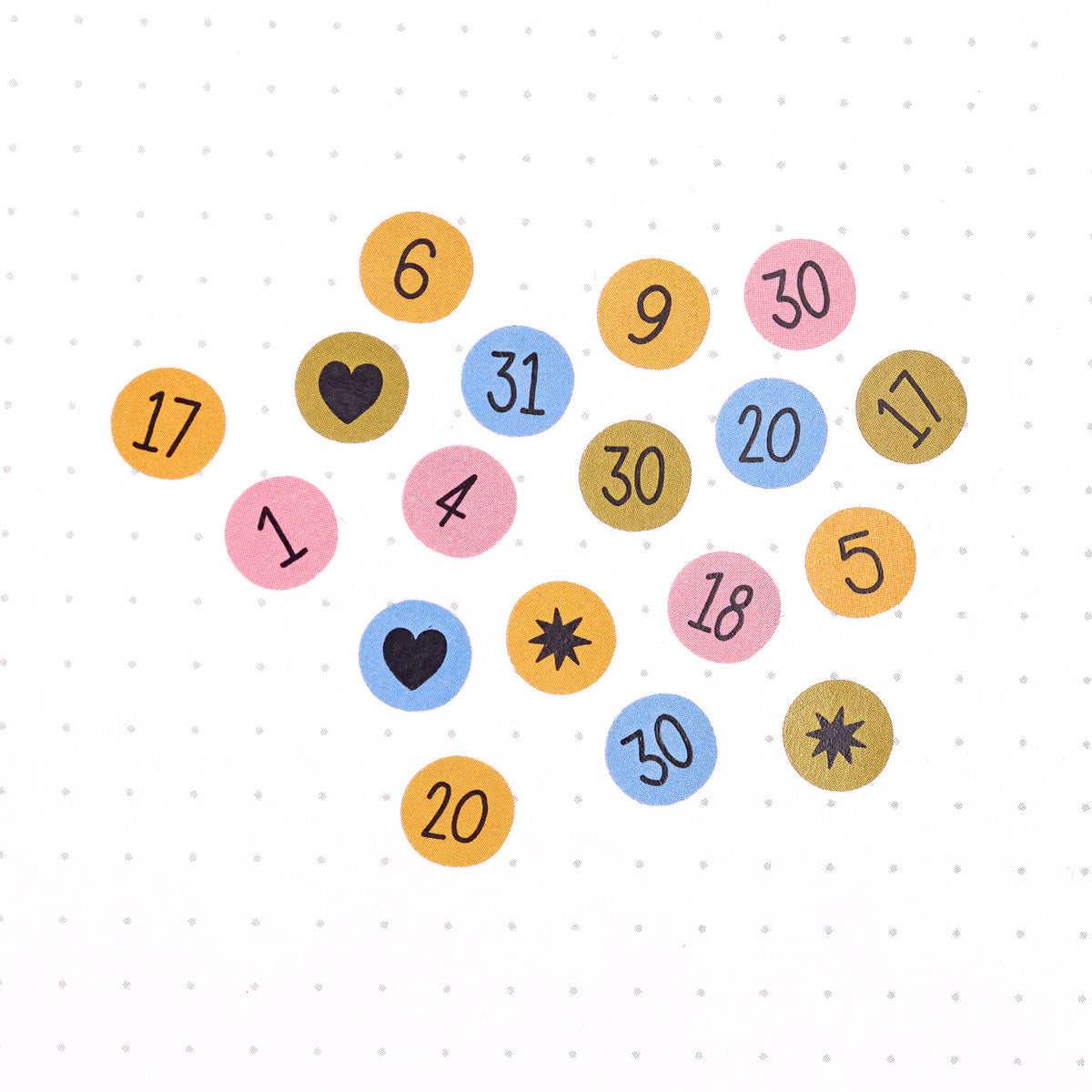 Sticker Sheet - Numbers - Oh, Laura