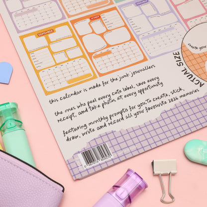 Junk Journal 2026 Calendar