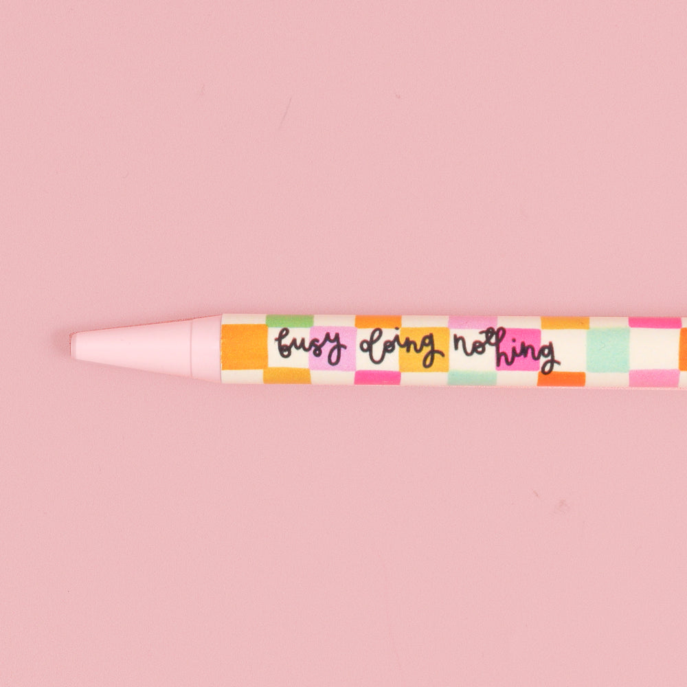 Pen - Pink - Busy Doing Nothing