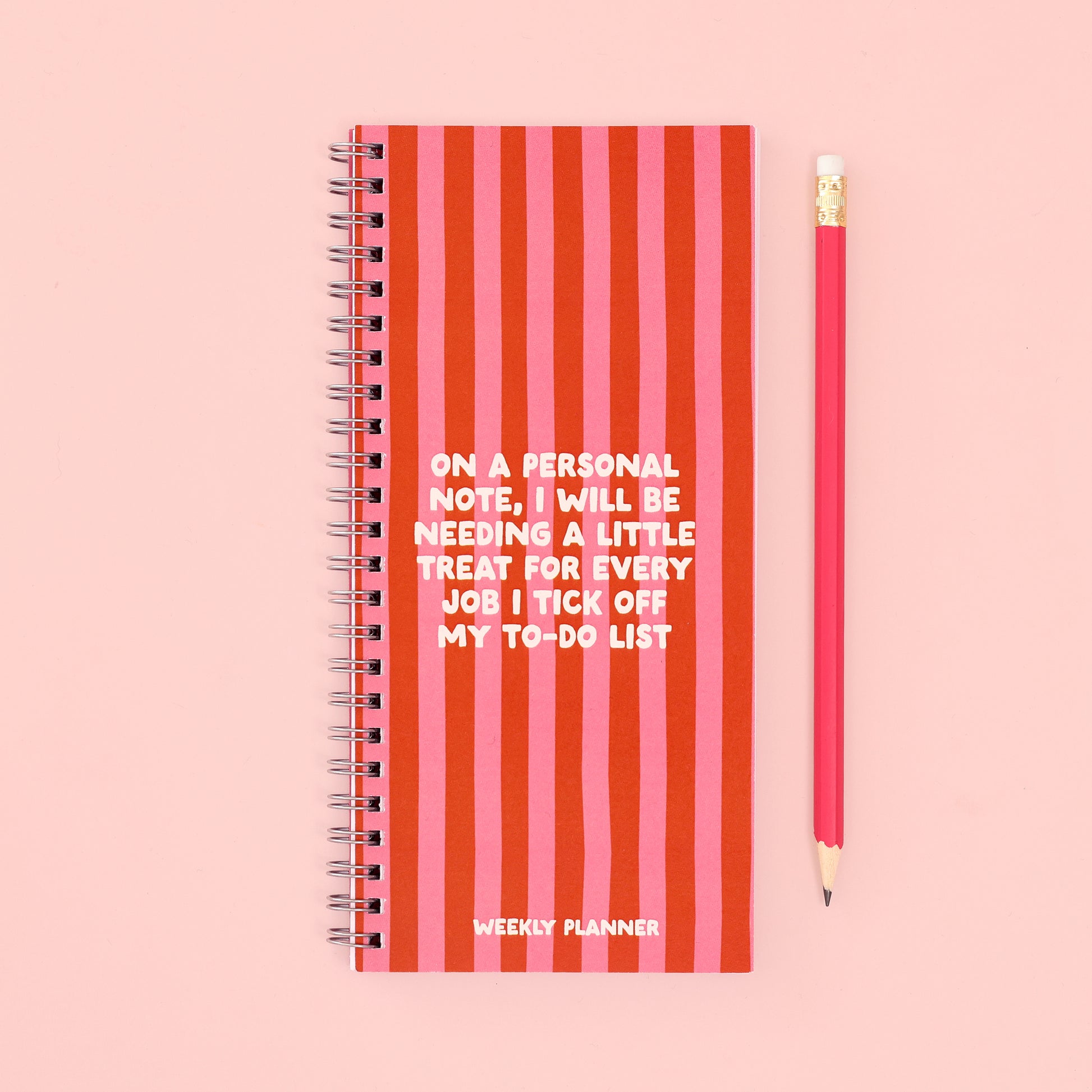 Ringbound Week Planner - Pink & Orange - Oh, Laura