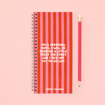 Ringbound Week Planner - Pink & Orange - Oh, Laura
