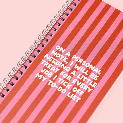 Ringbound Week Planner - Pink & Orange - Oh, Laura