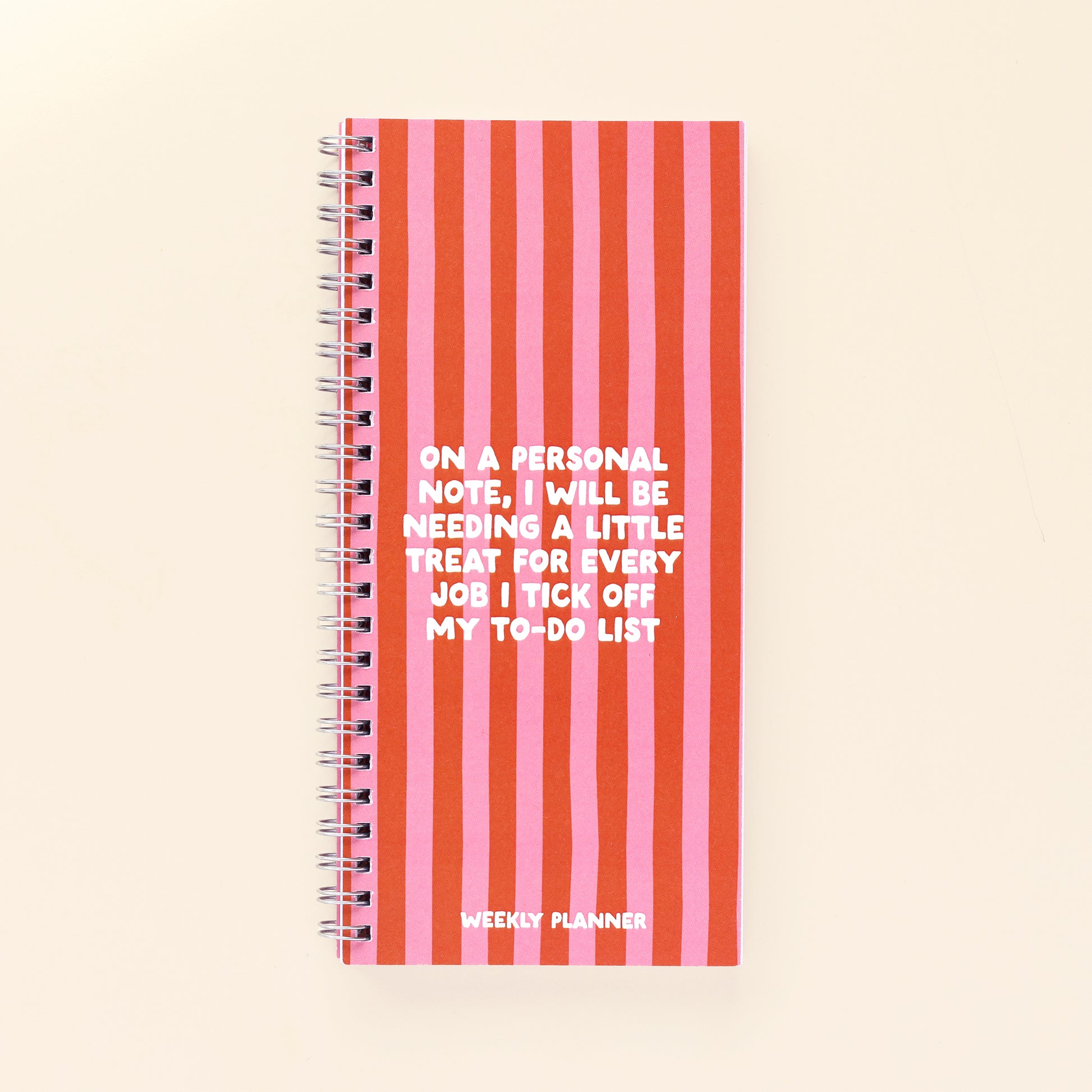 Ringbound Week Planner - Pink & Orange - Oh, Laura