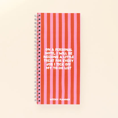 Ringbound Week Planner - Pink & Orange - Oh, Laura
