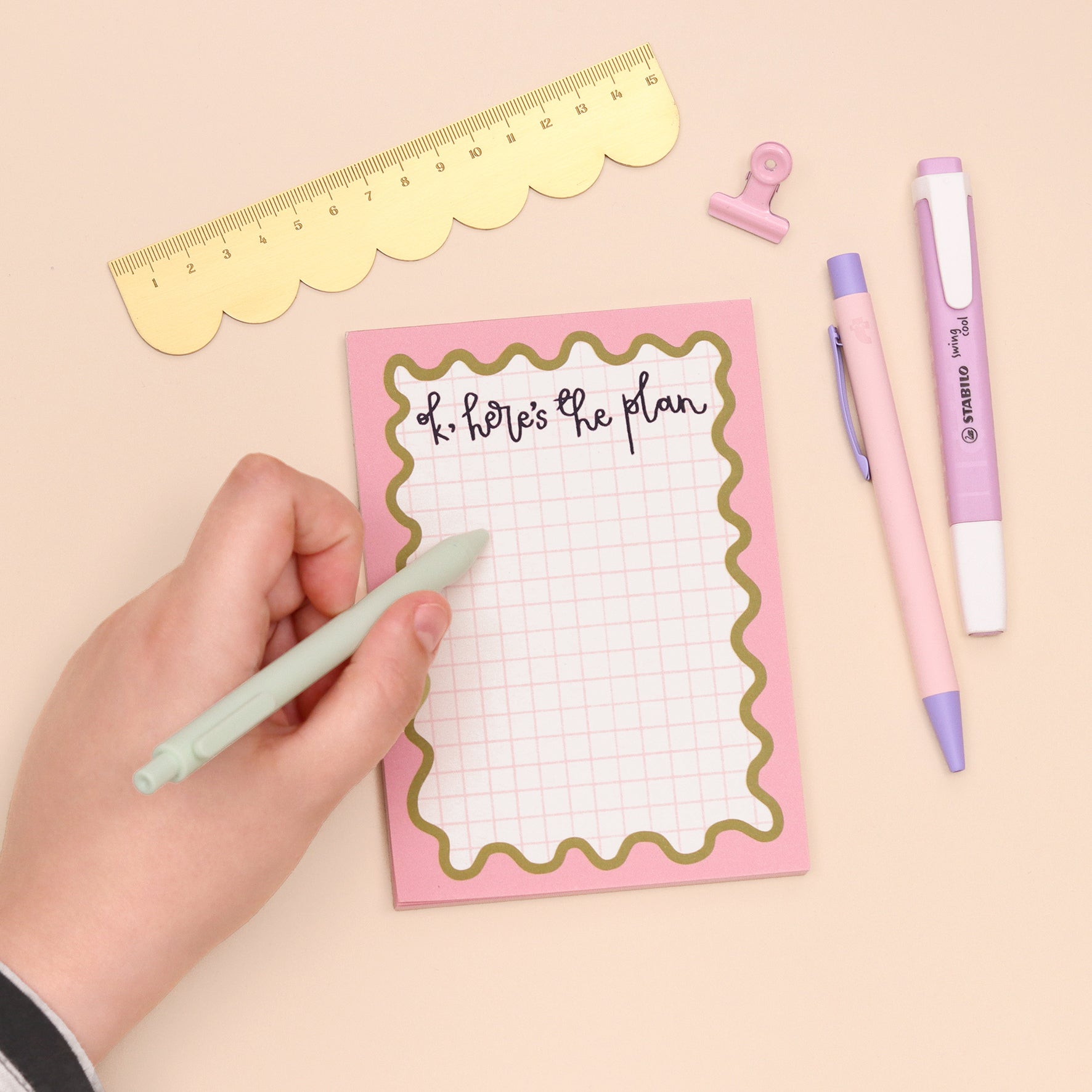 Laura Rodd Ohio SECONDS - A6 Notepad - Ok Here's the Plan – Oh Laura