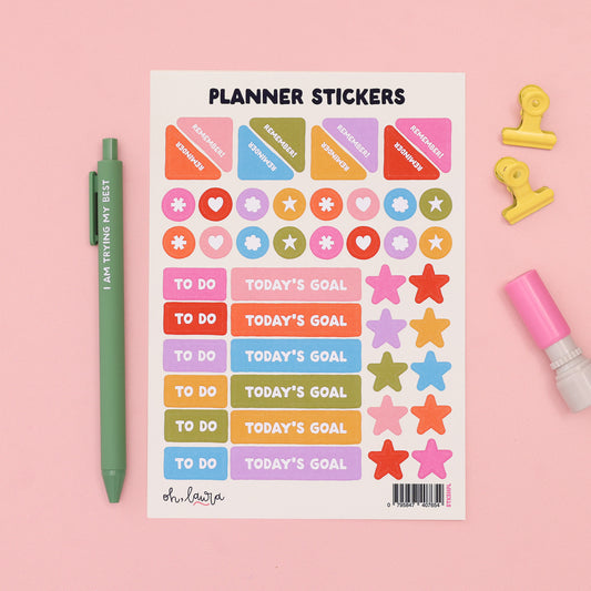 Sticker Sheet - Planner - Oh, Laura