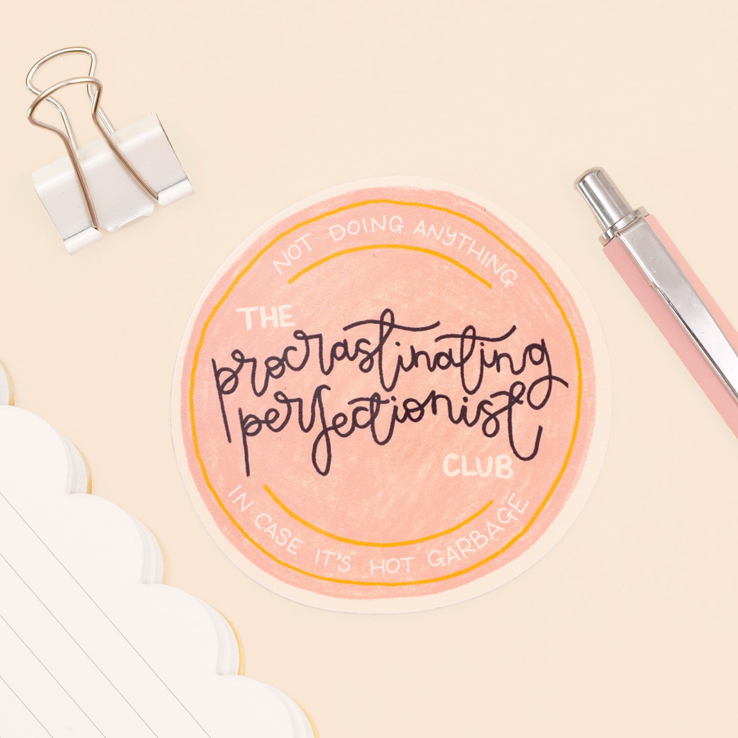 Vinyl Sticker - Procrastinating Perfectionist - Oh, Laura