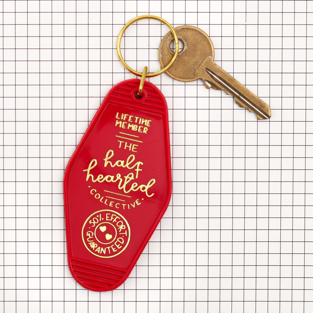 Keyring - The Half Hearted Collective - Red - Oh, Laura