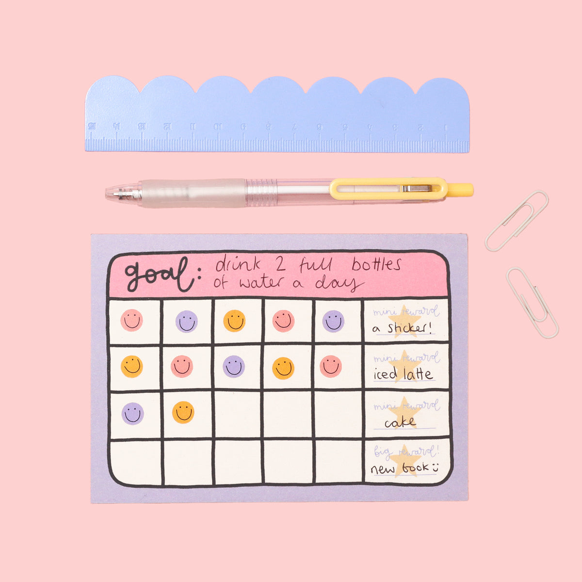 A6 Reward Chart with Sticker Sheets - Oh, Laura