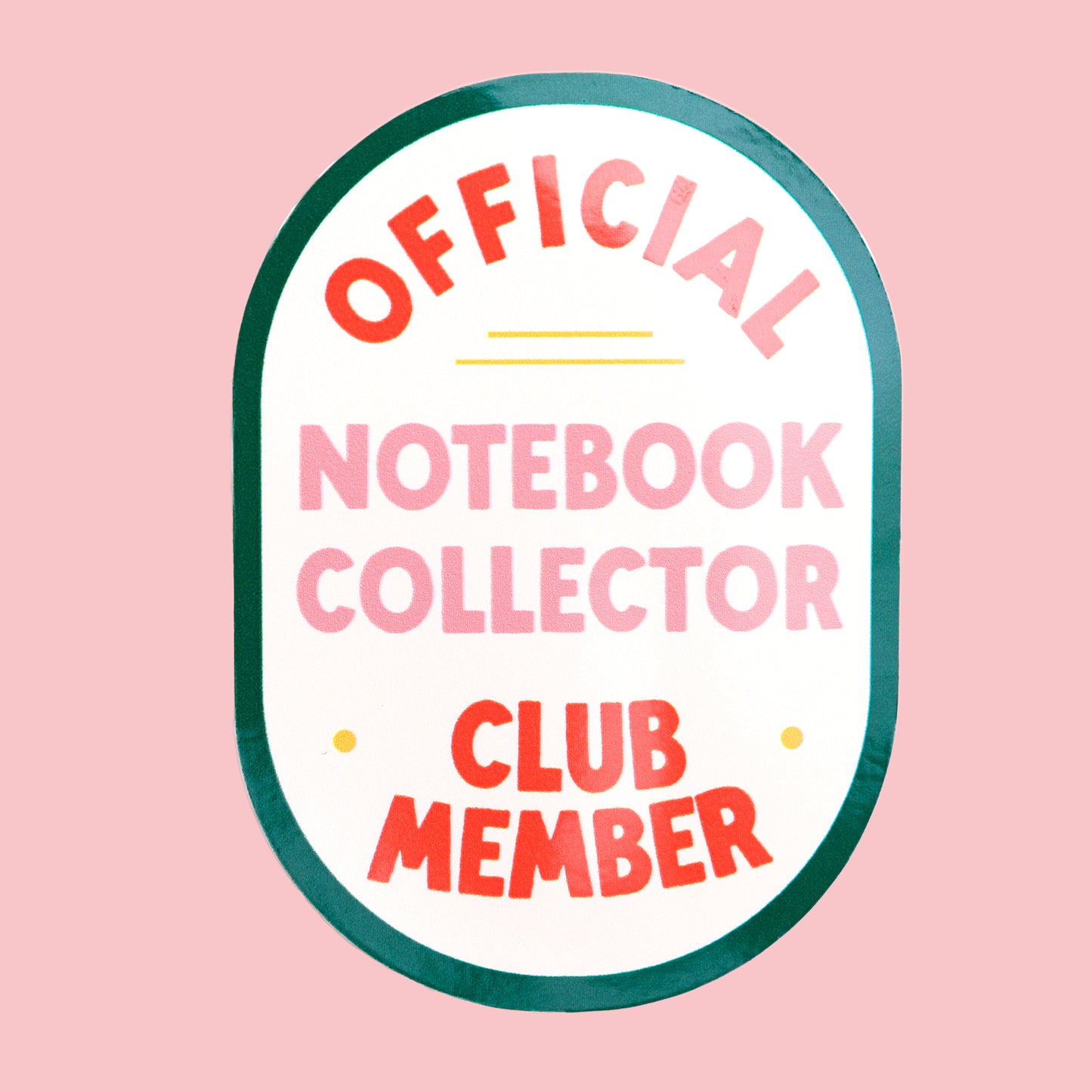 Sticker - Official notebook collector
