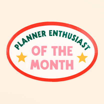 Sticker - Planner enthusiast