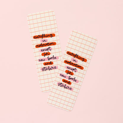 Bookmark - New Books & Stickers