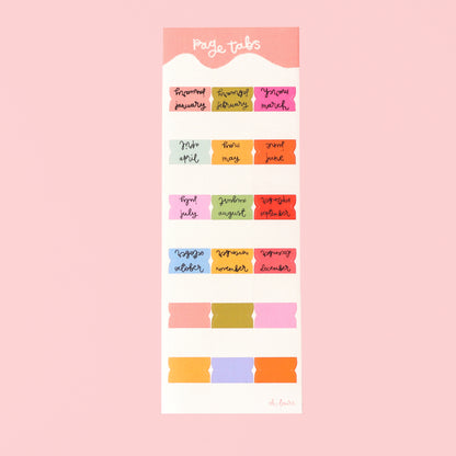 Planner Stickers - Page Tabs