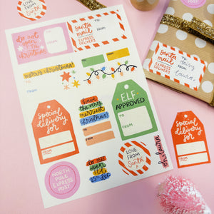 
            
                Load image into Gallery viewer, Christmas Tag Sticker Sheet
            
        