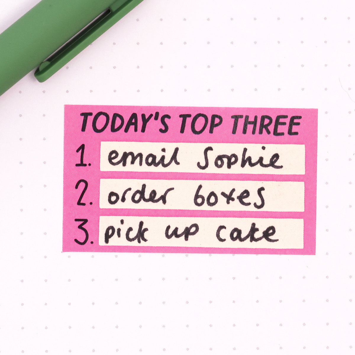 Sticker Sheet - Three Tasks - Oh, Laura