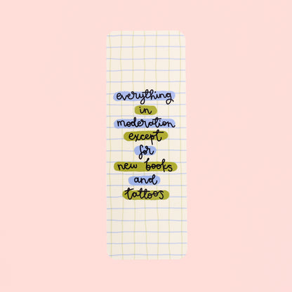 Bookmark - New Books & Tattoos