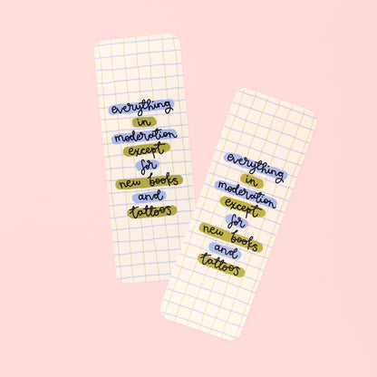 Bookmark - New Books & Tattoos