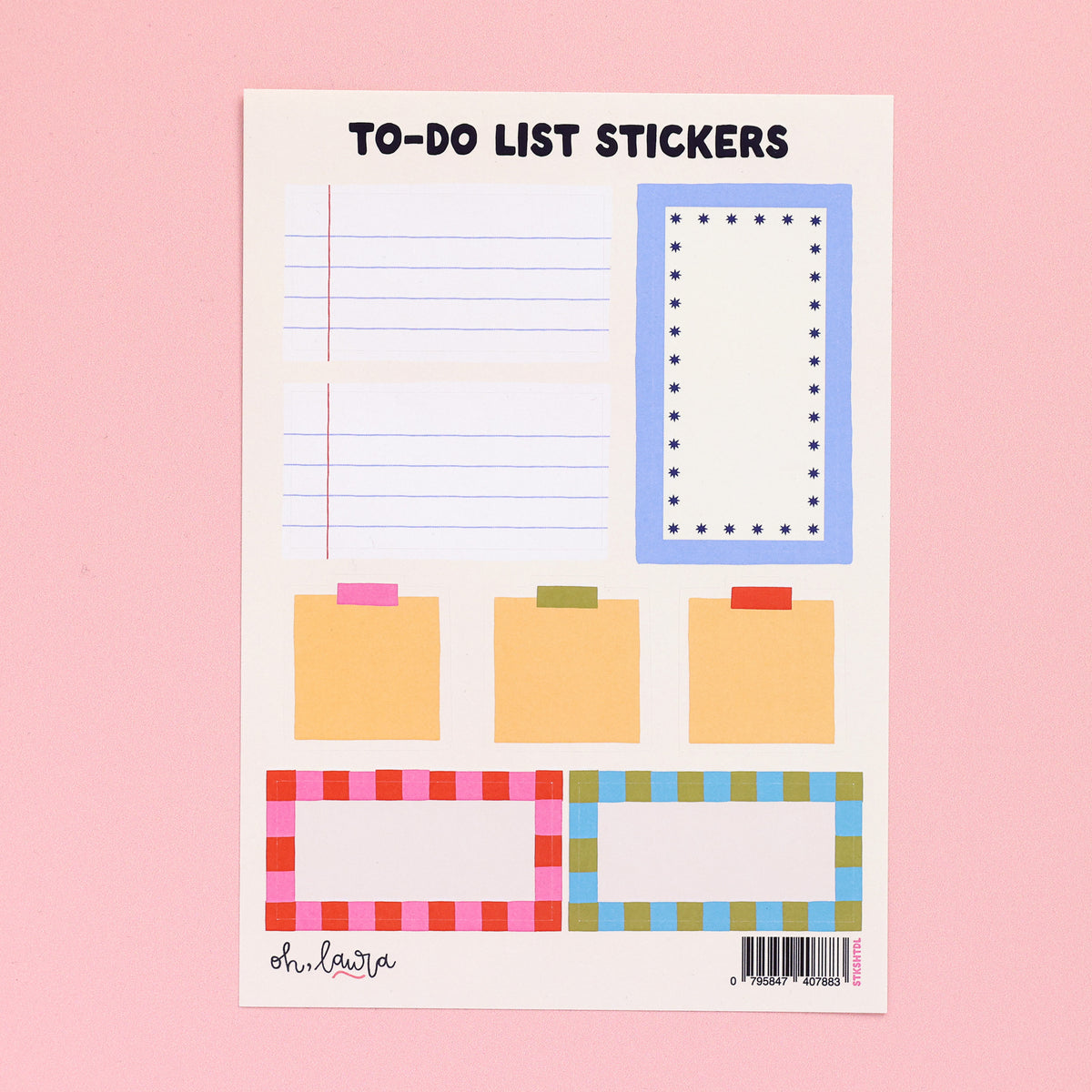 Sticker Sheet - To Do