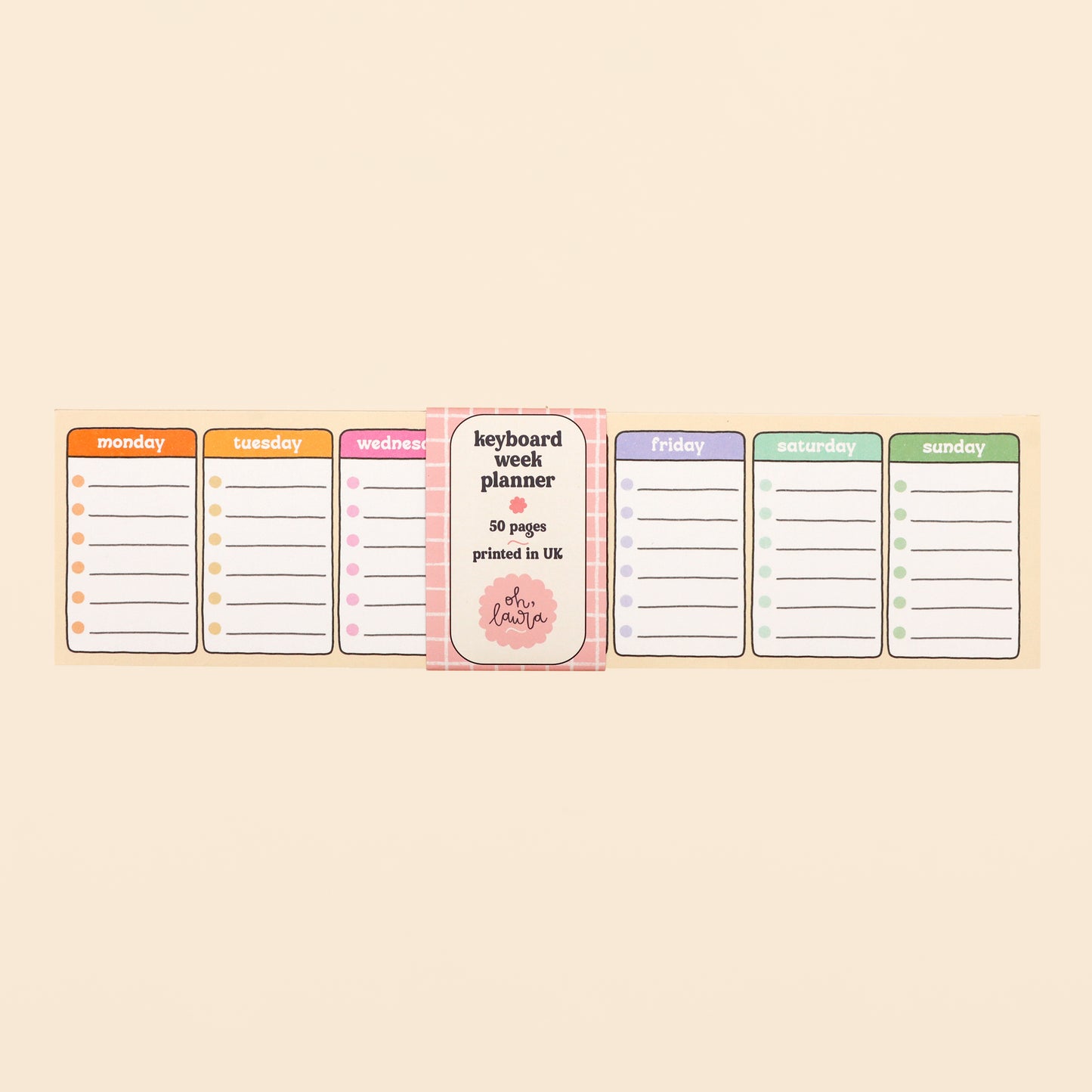 Keyboard Week Planner - Oh, Laura
