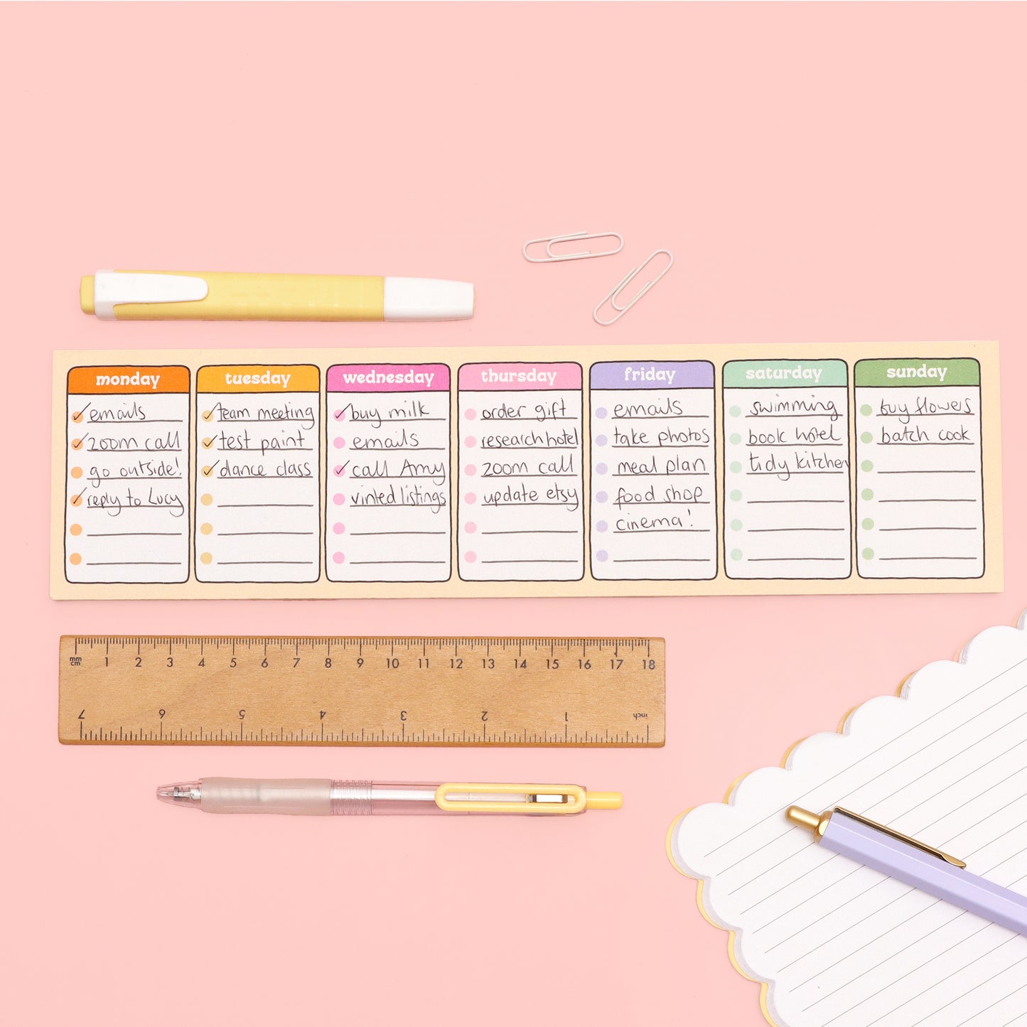 Keyboard Week Planner - Oh, Laura
