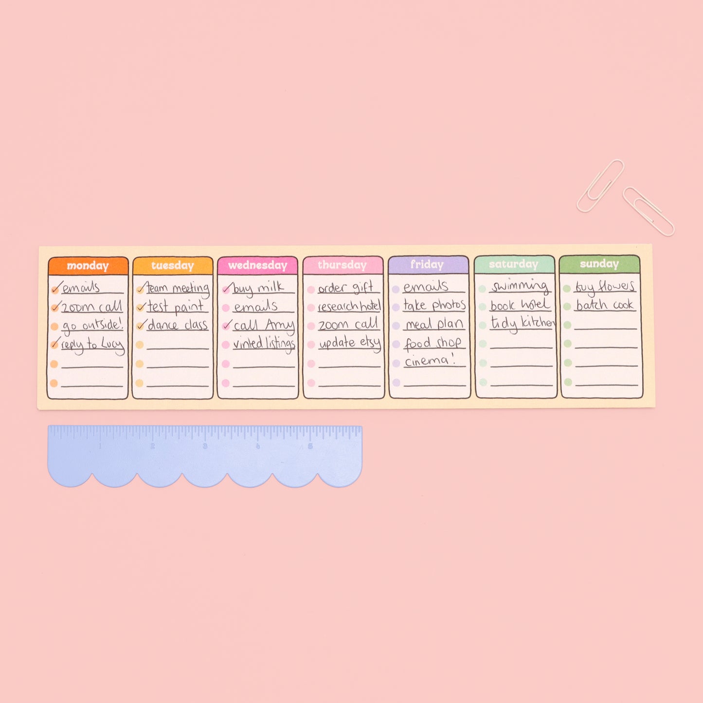 Keyboard Week Planner - Oh, Laura