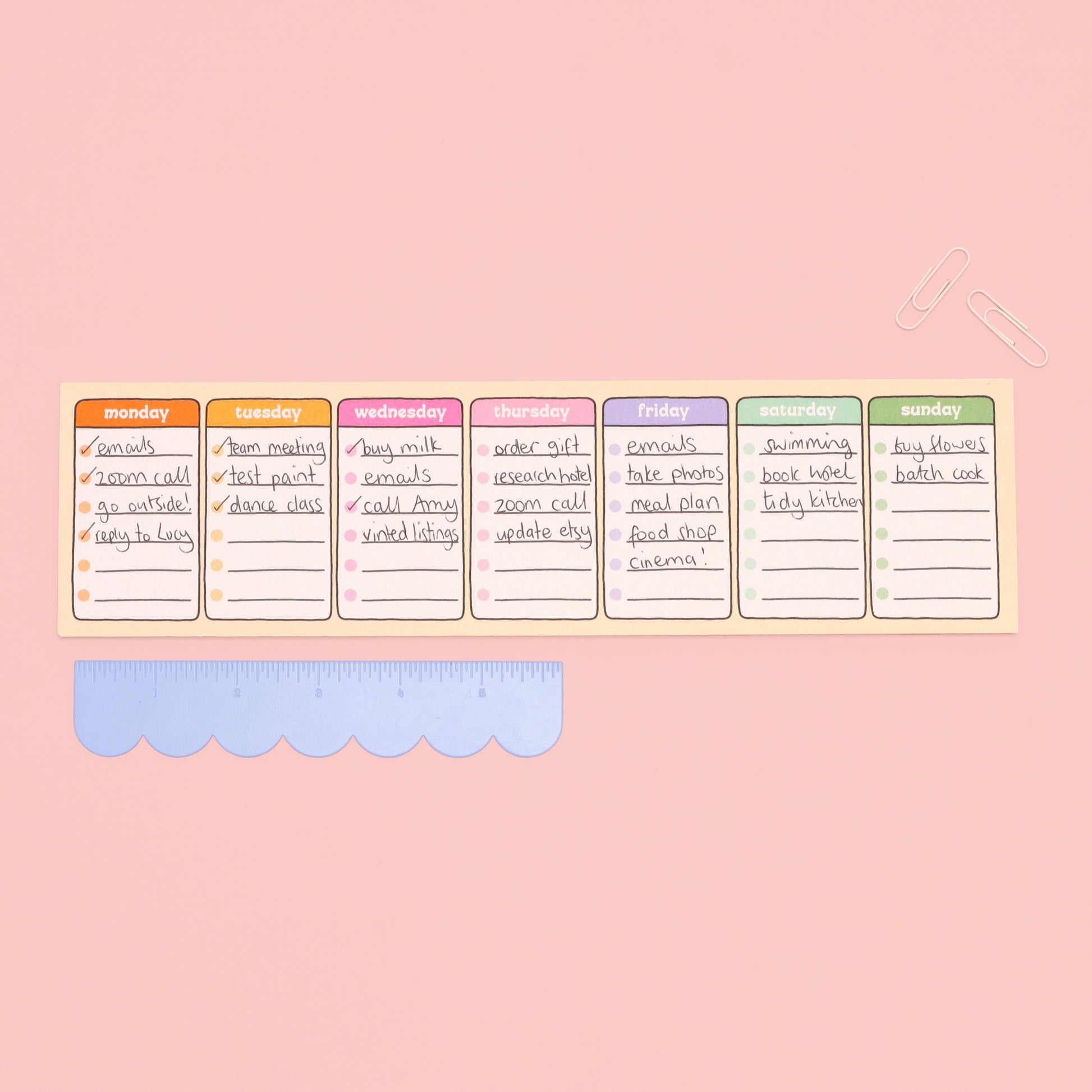 Keyboard Week Planner - Oh, Laura