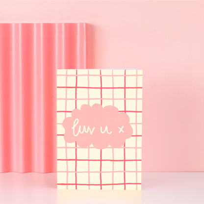 Card - 'luv u x' - Galentine's / Valentine's Day