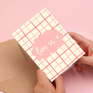 
            
                Load image into Gallery viewer, Card - &amp;#39;luv u x&amp;#39; - Galentine&amp;#39;s / Valentine&amp;#39;s Day
            
        